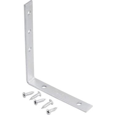 Imagem de Cantoneira P/ Cortina 08X10Cm Zincado Cce0810 C/ 4 Pç Vonder