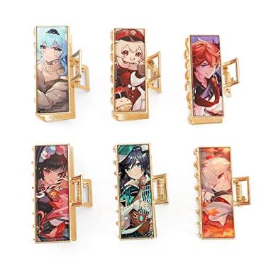 Imagem de Grampo de cabelo Klee Yunjin Garras de cabelo Genshin grampos de cabelo de impacto para mulheres meninas acessórios de cabeça ferramentas de estilo presentes