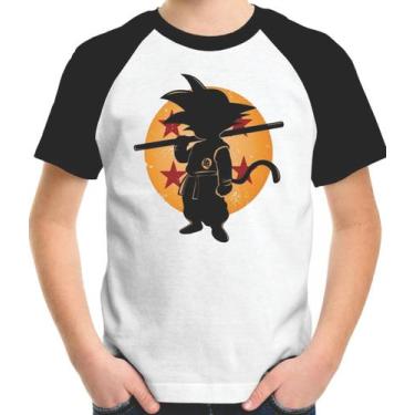 Imagem de Camiseta Infantil Goku E As Esfera Do Dragão - Casa Mágica