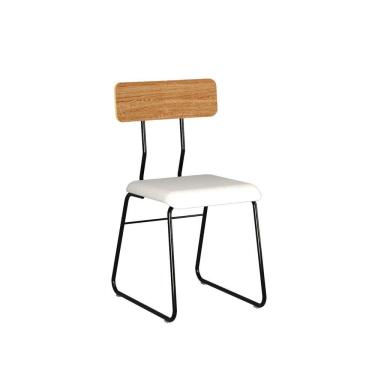 Imagem de Kit com 2 Cadeiras C-763 Brigatto Móveis Branco/Preto