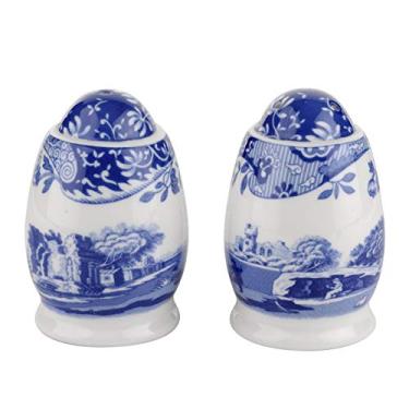 Imagem de Spode Saleiro e pimenteiro italiano azul