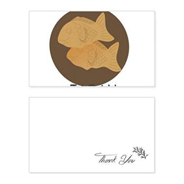 Imagem de Cartão de agradecimento tradicional japonês local peixe lanche cartão de agradecimento aniversário saudação casamento apreciação