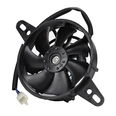 Imagem de CUDDIKAJI Substituição de radiador de motocicleta com carcaça de metal ventilador de refrigeração de alta velocidade de rotação