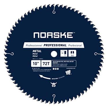 Imagem de Norske Tools NCSBP216 Lâmina de serra de corte de metal 72T de 25,4 cm para telhado de aço, revestimento de metal, tubo de aço, parafusos de aço e mais furos de 1,5 cm