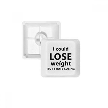 Imagem de Kit de atualização de teclado mecânico PBT com citação de perda de peso em inglês preto