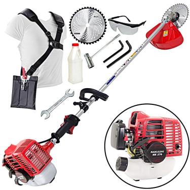 Imagem de Roçadeira Lateral Nakashi T270N 25.4CC 2T Motor Nakashi Com Empunhadura Circular Para M...