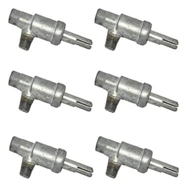 Imagem de Registro Ramal Fogão Esmaltec Haste Grossa Kit 6 Und