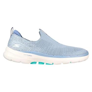 Imagem de Skechers Go Walk 6 Glimmering, Sapatilha Feminino, Azul (Turquesa), 37