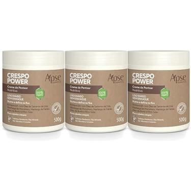 Imagem de Kit com 3 Cremes de Pentear Crespo Power | Apse Cosmetics