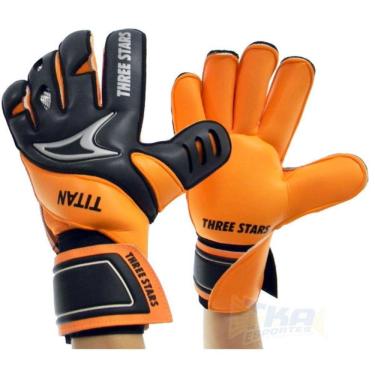 Imagem de Luva Goleiro Three Stars Titan Pto/Lrj
