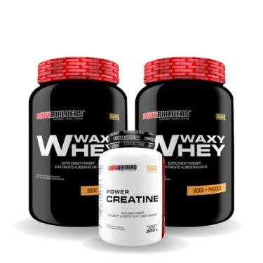 Imagem de Kit 2x Waxy Whey 900g + Power Creatina 300g - Bodybuilders (Paçoca)
