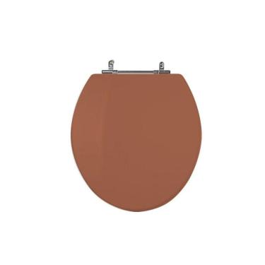 Imagem de Assento Sanitário Poliéster para Louça Azálea/standard/carina/flamingo/fiore/sabará Aço Caramelo