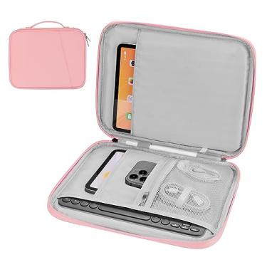 Imagem de Capa de acessórios para iPad Pro 12.9, bolsa de transporte acolchoada para iPad Pro 12,9 M2/M1/2018-2020 com teclado mágico/teclado inteligente, Surface Pro 9/8, Galaxy Tab S9+/S8+ de 12,4 polegadas