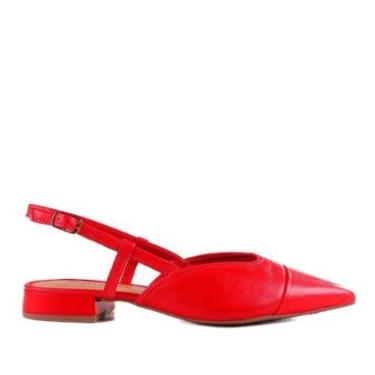 Imagem de Sapato Bottero Feminino Slingback 354810 Vermelho-Feminino