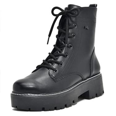 Imagem de Bota Coturno Feminino Casual Sola Tratorada Cano Curto Via Marte 23-2903