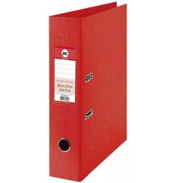 Imagem de Pasta Fichario Registradora AZ com Lombo 75MM Oficio A4 DAC, Vermelho