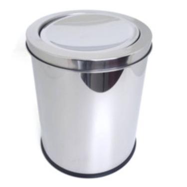 Imagem de Lixeira Inox Basculante 5 Litros - Ad.