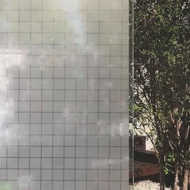 Imagem de Pelicula Adesiva Eletrostatica para Box de Vidro Blindex 3D Quadrados 