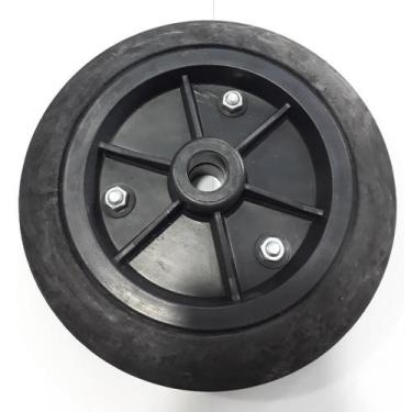 Imagem de Roda Borracha Maciça Para Carrinhos R 92 Br Mf Até 60 Kgs - Movifacil