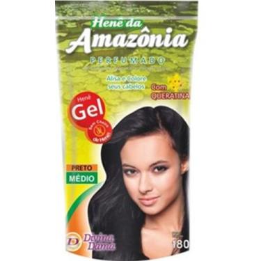 Imagem de Amazonia Preto Medio (Preto Natural) Hene em Gel 180gr Divina Dama Pou