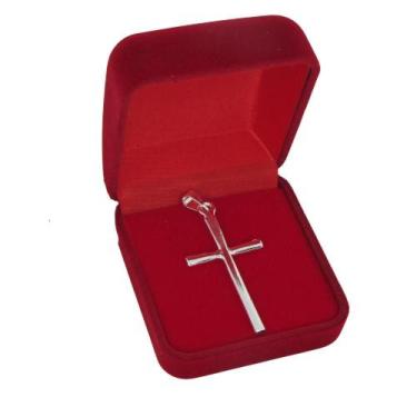 Imagem de Pingente Cruz Prata 925 Crucifixo Masculino Delicado Luxo Elegante - O