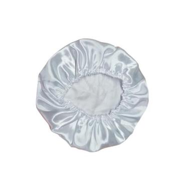 Imagem de Touca Cetim Seda Luxo Antifrizz Tamanho Único - Magic Enxovais, Branco