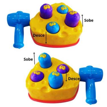 Imagem de Brinquedo Rata Tuff Bate Bate Martelo Ratinho Educativo Didático Infan