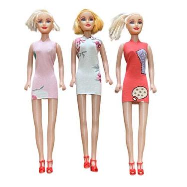 Imagem de Kit Brinquedo c/ 5 Bonecas Juju Fashion Estampas Sortidas - Company ki