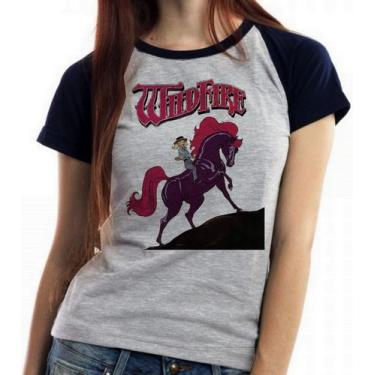 Imagem de Camiseta Baby Look Blusa Feminina Cavalo de Fogo Princesa Sarah - Empó