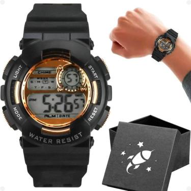 Imagem de Relogio Infantil Menino Silicone Digital Criança + Caixa