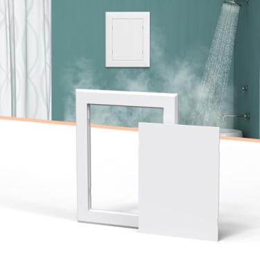 Imagem de GCGOODS Painel de acesso autoadesivo de 20 cm x 30 cm para drywall, painel de acesso de parede de plástico, painel de acesso ao teto, capa de parede para drywall, fácil instalação e pintura