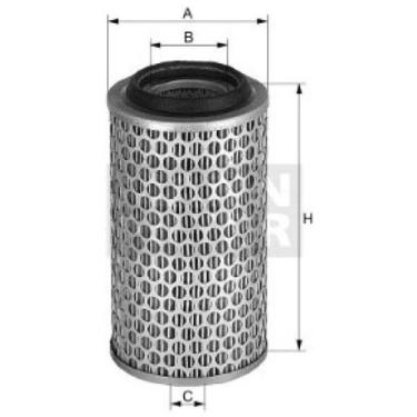 Imagem de Elemento do filtro de ar Mercedes Benz O 500 2014 a - MANN-FILTER