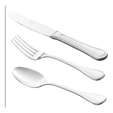 Imagem de Faqueiro 30 Peças Aço Inox Avalon Wolff Rojemac - ROJEMAC IMPORTACAO E