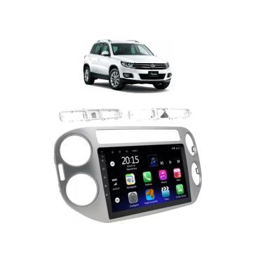 Imagem de Kit Multimídia Tiguan 2011 / 2017 Mold Prata 9 Pol Android Carplay 2/32GB - 915BR ROADSTAR