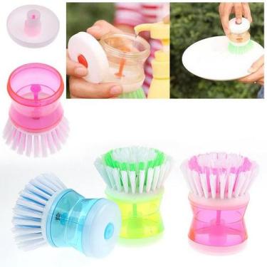 Imagem de Escova De Limpeza Com Dispenser Para Detergente 3 und - Clink