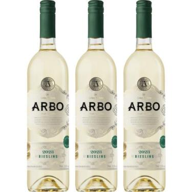 Imagem de Vinho Branco Seco Riesling Casa Perini Arbo 750ml Kit 3un
