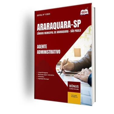 Imagem de Apostila Câmara Araraquara Sp 2025 - Agente Administrativo