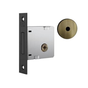 Imagem de Fechadura Auxiliar 1004 Tetra Redonda Antique - Stam