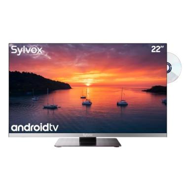 Imagem de SYLVOX Smart TV 22'' FHD 1080p à Prova de Umidade, Android 11.0, Wi-Fi, 2 HDMI, 2 USB, Perfeito para Uso Doméstico, RV e Marinho, Preto