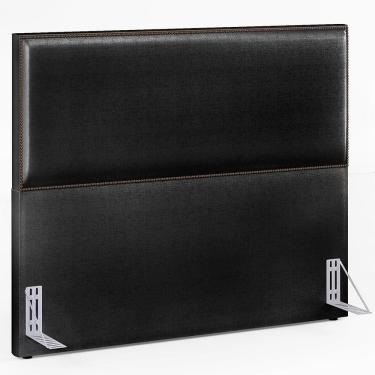 Imagem de Cabeceira Box Casal Queen 160 Cm Facto Preto Metalizado