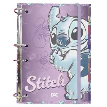Imagem de DAC - Caderno Argolado Colegial Sem Lombo com 144 folhas Fechamento em Elástico - Stitch