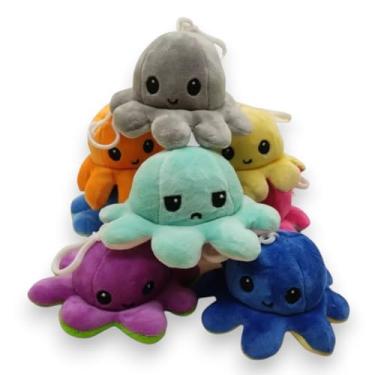 Imagem de 25 Chaveiros Polvo do Humor Pelúcia Polvinho Reversível Revenda Dia das crianças
