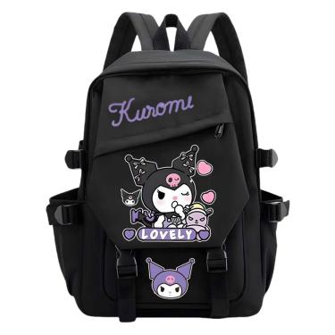 Imagem de Mochila beibao3 Kuromi Smile College Style PU em couro PU