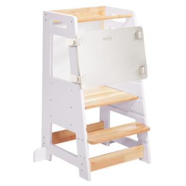 Imagem de Banquinho de cozinha infantil Helper HARPPA com altura ajustável branc