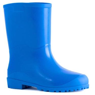 Imagem de Bota Infantil PVC Casual Cano Médio Innpro Kids - Azul, 28/29