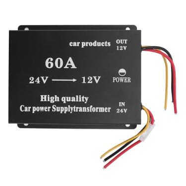 Imagem de Luocute Conversor de Tensão de 24V a 12V DC, Redutor de Tensão do Adaptador de Energia de 600W de Caminhão de 600W, Adequado para Carros RVS SUVS BUSS (60a)