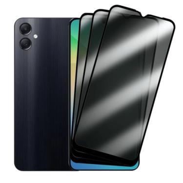 Imagem de Kit 3 Películas de Vidro 3D Privacidade Anti-Spy para Samsung Galaxy A06, Proteção Total da Tela, Anti Impacto