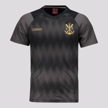 Imagem de Camisa Flamengo Energia Infantil Preta e Cinza - Braziline, 14 ANOS