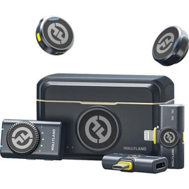 Imagem de Microfone hollyland lark m2 duo sistema de microfone combo, Preto