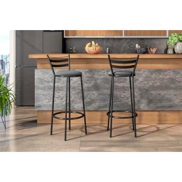 Imagem de BANQUETA NEW DUBAI ALTA PT FOSCO H.2.00.01